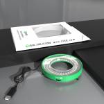 2UUL Adjustable LED Microscope Ring Lamp - Green
