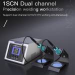 i2C 1SCN 160W Intelligent Double Station Welding Station With C210 / C245 Handle