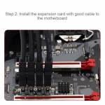 ASM1184E PH410 4-Port M.2 to PCI-E USB 3.0 Extender Riser Adapter Card for Mac os / Windows / Linux