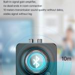 Bluetooth 5.0 Wireless Audio Receiver with 3.5 AUX Jack Support TF card Playback