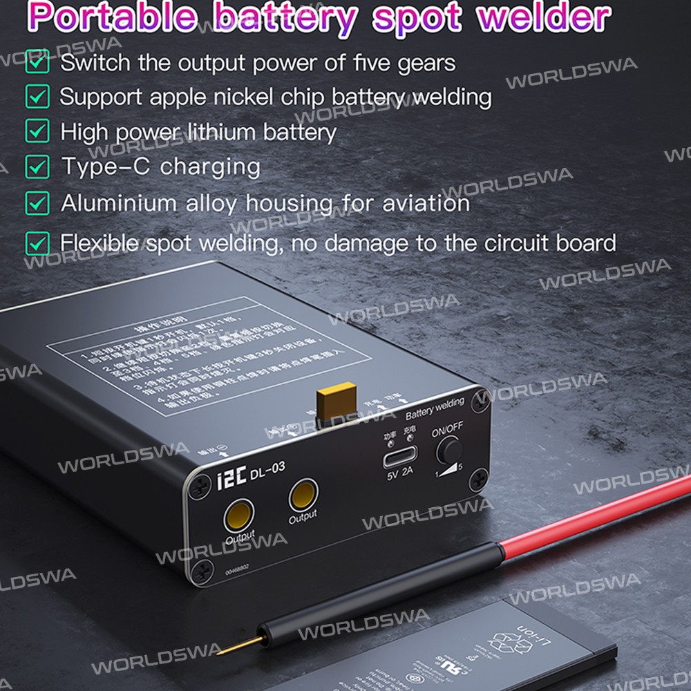 i2C DL-03 Failure Detection Short Circuit Repair Spot Welder for Lithium Battery