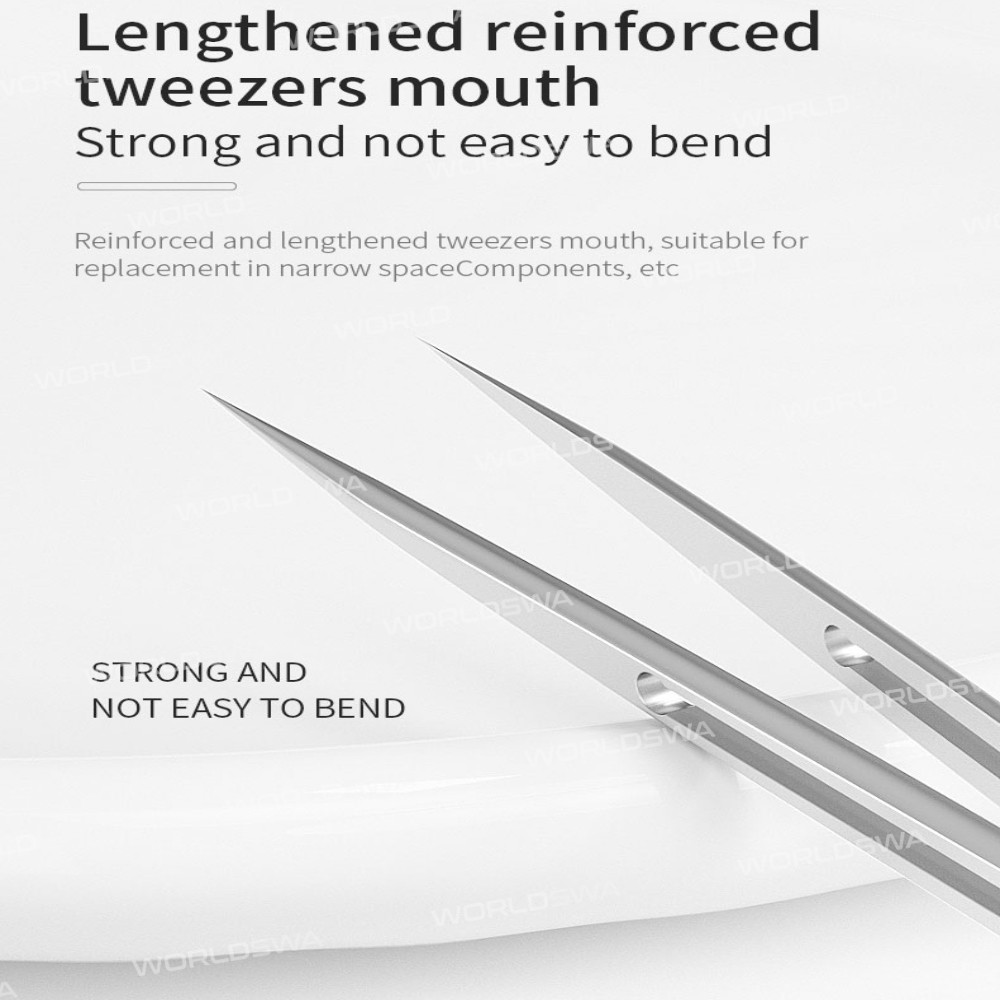 MaAnt SS-A SS-A1 Non-Magnetic Stainless Steel Precision Hand Polish Tweezer