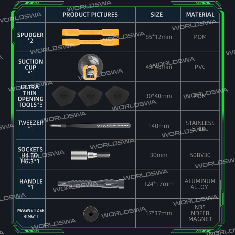 Jakemy JM-8187 83-in-1 Precision Magnetic Screwdriver Set with CR-V Bits for Cellphone / PC Repair
