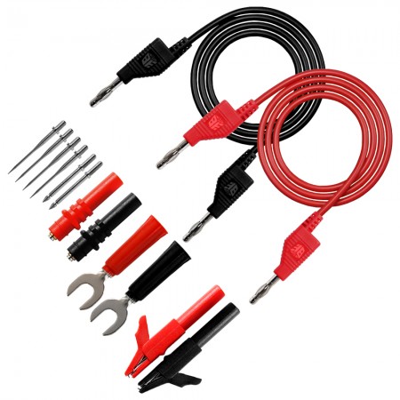 BST-080-JP 14-in-1 Assembled Stacked Banana Plug Test Line Set, 2000V / 20A