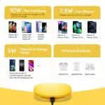 wp u165-15w-type-c-wireless-charger-pad-for-mobile-phones-airpod-4