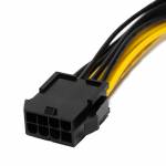 Tishric 8 Pin PCI Express To Dual PCI-E 6+2 Pin Motherboard Graphics Card Cable Power Data Cable 20c