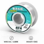 RF4 RF-106D 100G 0.6mm High Purity Lead-free Solder Wire Dedicated for Mobile Phone Battery Board