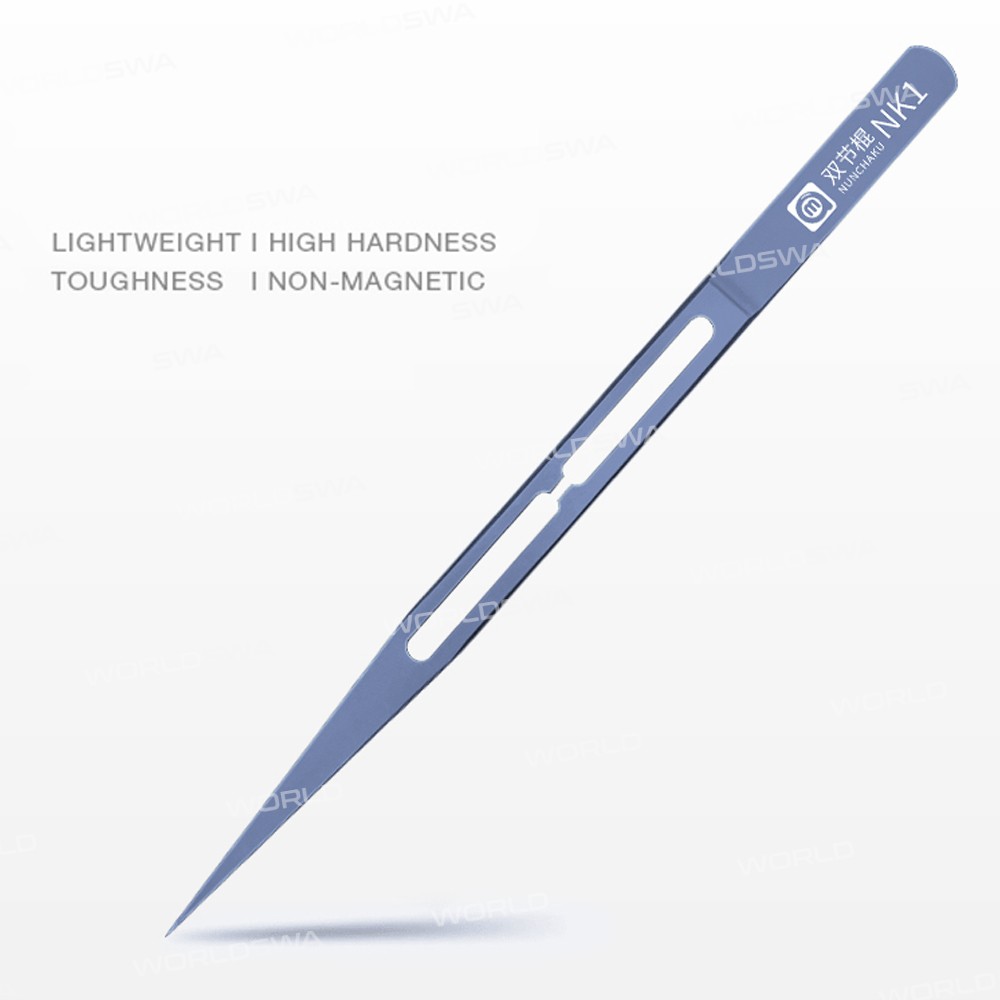 Amaoe NK1 / NK2 Non-magnetic Super Toughness Industrial Titanium Alloy Tweezers for Phone Repair