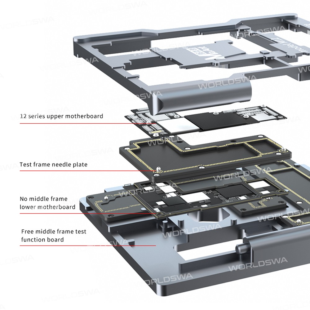 MaAnt M12 Motherboard Layering Tester Logic Board Stand Fixture Holder for iPhone 12 / 12 Pro / 12 P