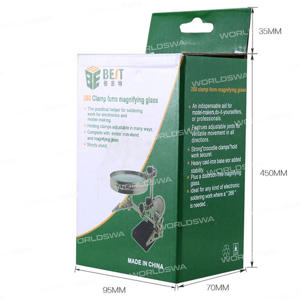 BST-268Z Clip-on Worktable with 5X Magnifier for PCB Repair
