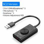 Orico SC2 Free Drive External USB Sound Card Stereo Audio Converter with Volume Adjustment