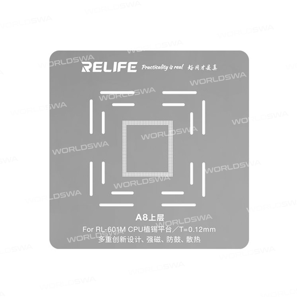 Relife RL-601M CPU Positioning Tin Planting Kit for iPhone A8 - A14