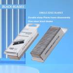 wylie wl-009-black-single-edge-blade-for-remove-phone-screen-holder-oca-polarizing-adhesive---100pcs