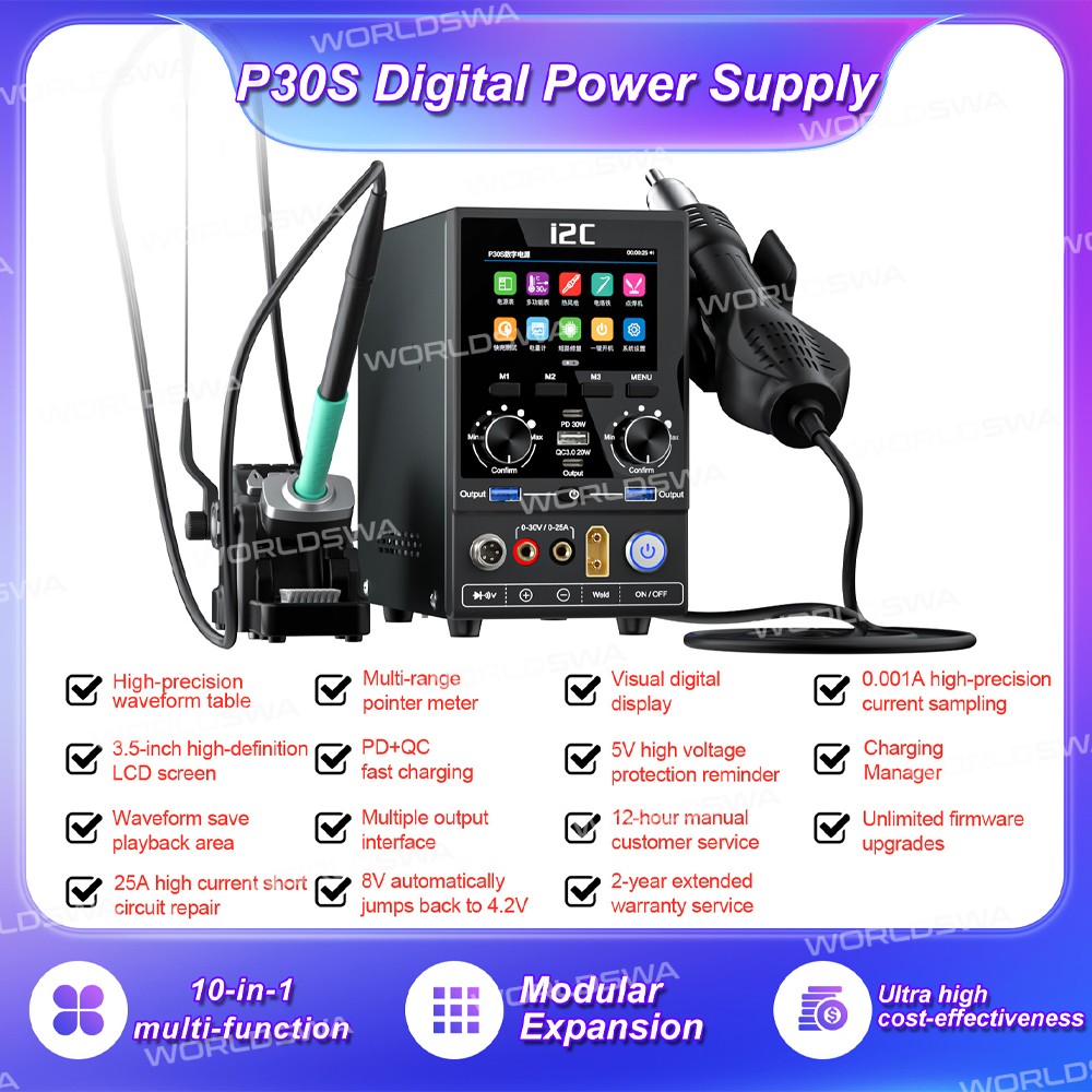 i2c p30s-updated-version-10-in-1-multi-function-integrated-digital-power-supply-10