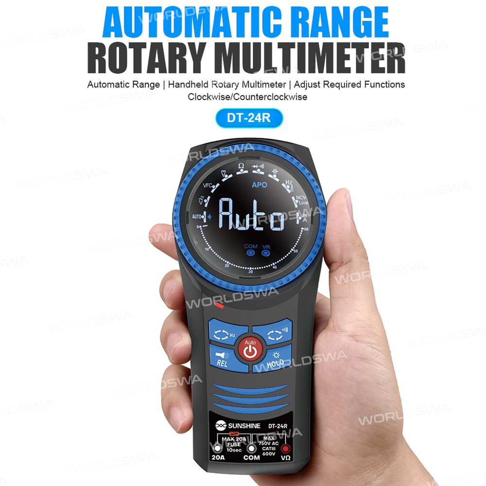 sunshine dt-24r-true-rms-smart-color-screen-rotary-dial-multimeter-with-ncv-live-temp-test-5