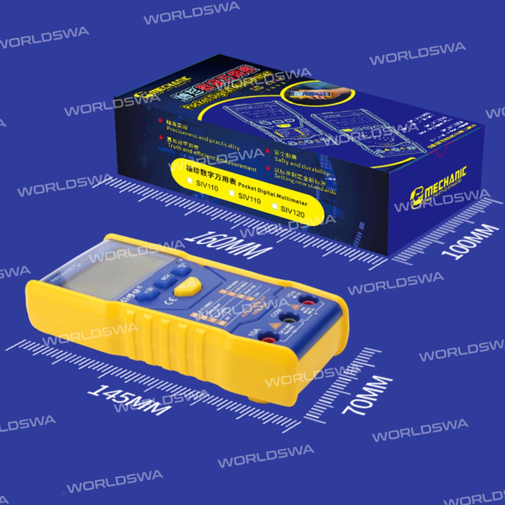 Mechanic SIV110 Pocket Multifunction Automatic Digital Display High-Precision Multimeter