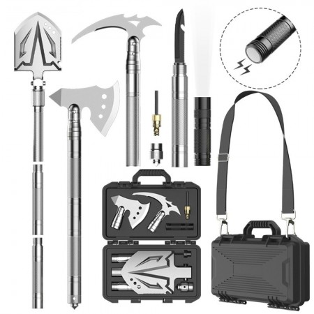 Survival Shovel Axe Camping Tool Set Folding Portable Outdoor Camping Gear
