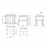 10 Models Mix 4.3 to 13mm Height 6*6mm Tact Switch Button - 100Pcs