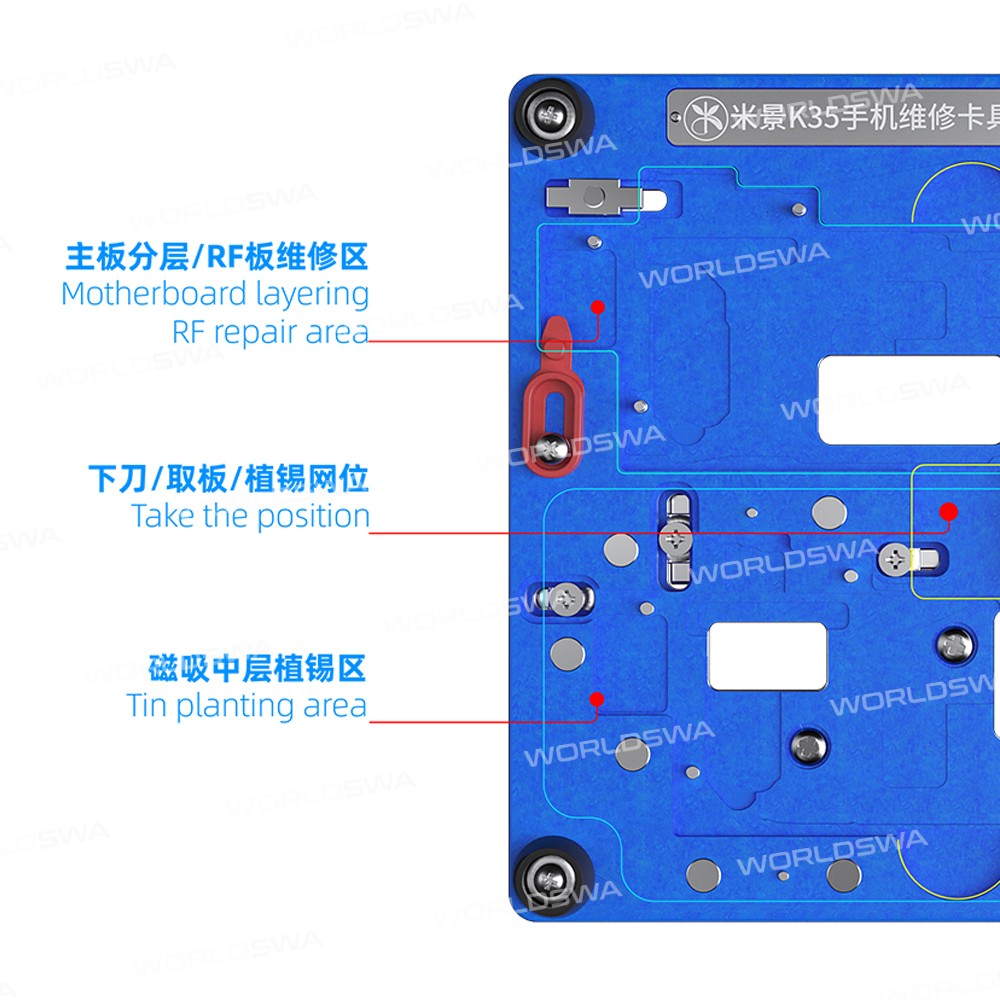 MiJing K35 4in1 Universal Multifunction PCB Board Holder Fixture for iPhone 12 / 12 Pro / 12 Pro Max
