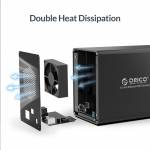 Orico 95 Series Multi-Bay 3.5'' SATA to USB3.0 HDD Aluminum Docking Station Built-in Power Supply