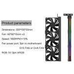 teucer vc-c270h-universal-side-argb-5v-3pin-gpu-silent-cooling-fan-6