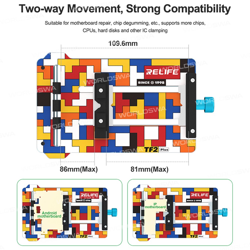 relife tf2-plus-tetris-type-heat-insulating-glass-motherboard-repair-fixture-12
