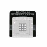 WL High-Quality A9 CPU Upper and Lower in One Tin Plate Steel Net BGA Reballing Stencil with Fixed P