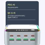 wlx m8-120w-8-ports-desktop-charger-with-pd110w-charging-rgb-atmosphere-lighting-7