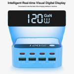 relife q2-120w-8-ports-desktop-charger-with-pd100w-charging-rgb-atmosphere-lighting-13