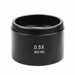 WD165 0.5X / WD120 0.7X Auxiliary Objective Lens Threaded Installation Caliber 48mm For Trinocular Z