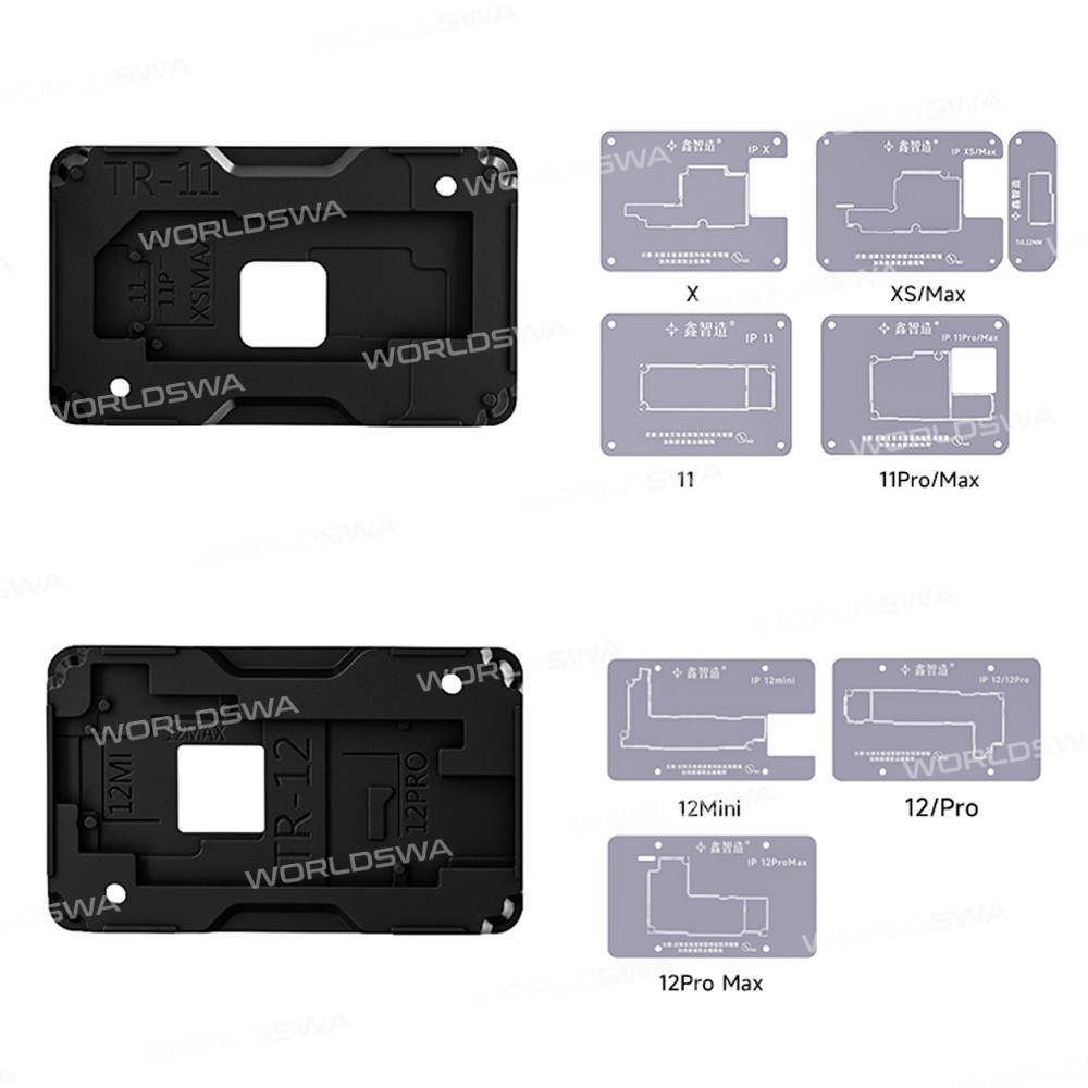 xinzhizao tr18-18-in-1-middle-layer-bga-reballing-stencil-platform-set-5