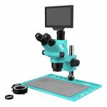 RF4 RF-6565TVD2-YS010W 6.5-65X Trinocular Zoom Stereo Microscope Workbench with 10-inch HD Monitor
