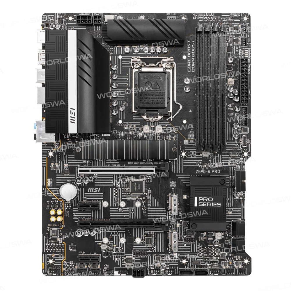 MSI Z590-A PRO Motherboard LGA 1200 DDR4 128GB Intel Z590 for Desktop Computer