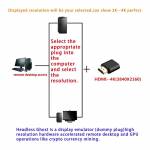 HDMI 4K DDC EDID Display Dummy Emulate Adapter for Mining