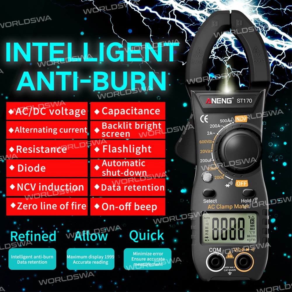 aneng st170-fully-automatic-intelligent-digital-clamp-multimeter-with-ncv-function-7