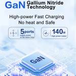 wlx h13-140w-gan-fast-charging-socket-with-pd100w-charging-wireless-charging-4ac-socket-3