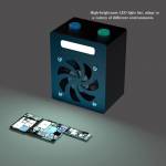 Mini Smoke Exhaust Fan with LED Lighting for Mobile Phone Soldering Maintenance