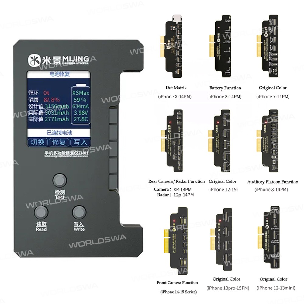 mijing zh01-multi-function-repair-programmer-reading-and-writing-small-boards-for-iphone-7-to-15pm-2