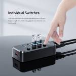 Orico SWU3-4A 4-Port High-speed USB 3.0 Split Control Hub With Power Adapter Support BC1.2 Charging