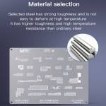 MaAnt Spider Web Stencil Net Square Chamfer Mainboard Small Board IC Net for Huawei Mate 30 / 40 / P