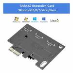 6Port PCIe to SATA Controller Expansion Card PCI-E3.0 SATA 3.0 X1 Interface with Bracket for Chia Mi