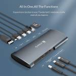 Orico TB3-S1 40Gbps USB Type-C to USB3.0 RJ45 Thunderbolt 3 Aluminum Alloy Docking Station
