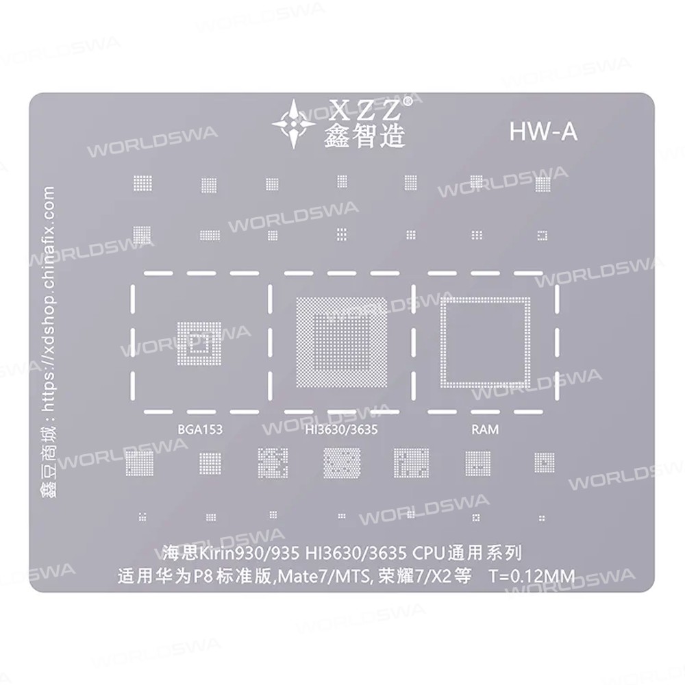 xinzhizao cpu-universal-series-bga-reballing-stencil-set-one-2