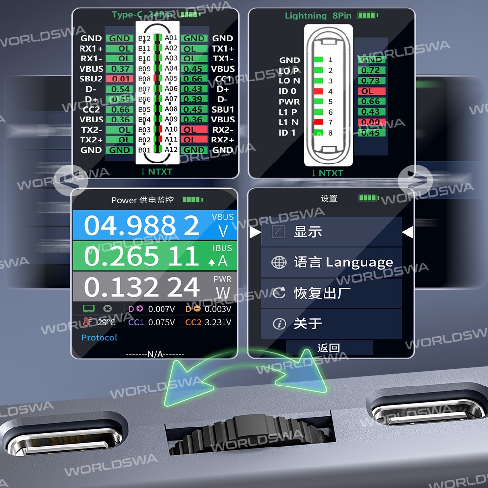 qianli ibridge-a3-tail-plug-comprehensive-analysis-tester-for-lightning-type-c-interface-devices-9