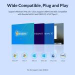 Orico M2V01 LSDT USB4.0 M2 NVMe SSD Case Compatible with Thunderbolt 3/4 & USB 3.2/3.1/3.0