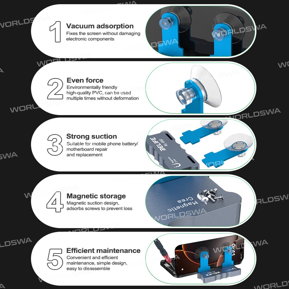 relife rl-092-screen-repair-holder-for-mobile-phone-motherboard-battery-screen-disassembly-repair-7