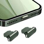 Aluminum Alloy Lightning Port Anti Dust Plug for iPhone/IPad/AirPods - 2Pcs