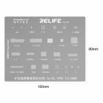 Relife RL-044 4-in-1 IP LCD Screen IC Tin Planting & Flex Cable Protection Repair Steel Stencil Set