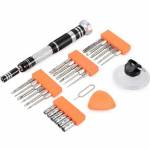 JAKEMY JM-8142 30 in 1 Aviation Aluminum Interchangeable Screwdriver Set for Mobile Phone