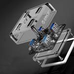 Orico MH4U-U3 4 Ports Transparent HUB USB3.0 Splitter
